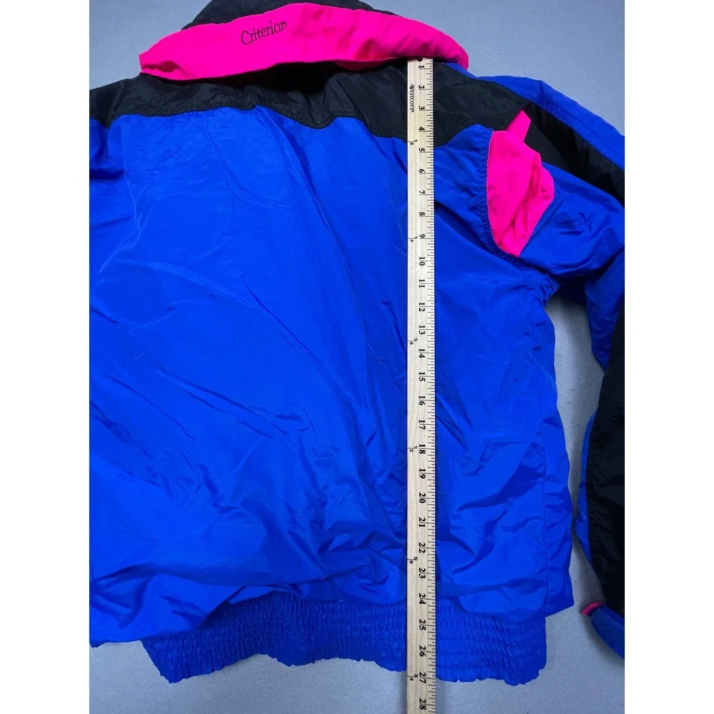 Columbia Criterion Jacket Nylon Blue Pink Black XL Mens